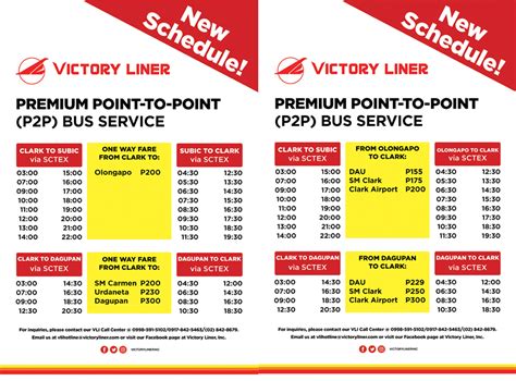 Victory Liner Bus Rates .